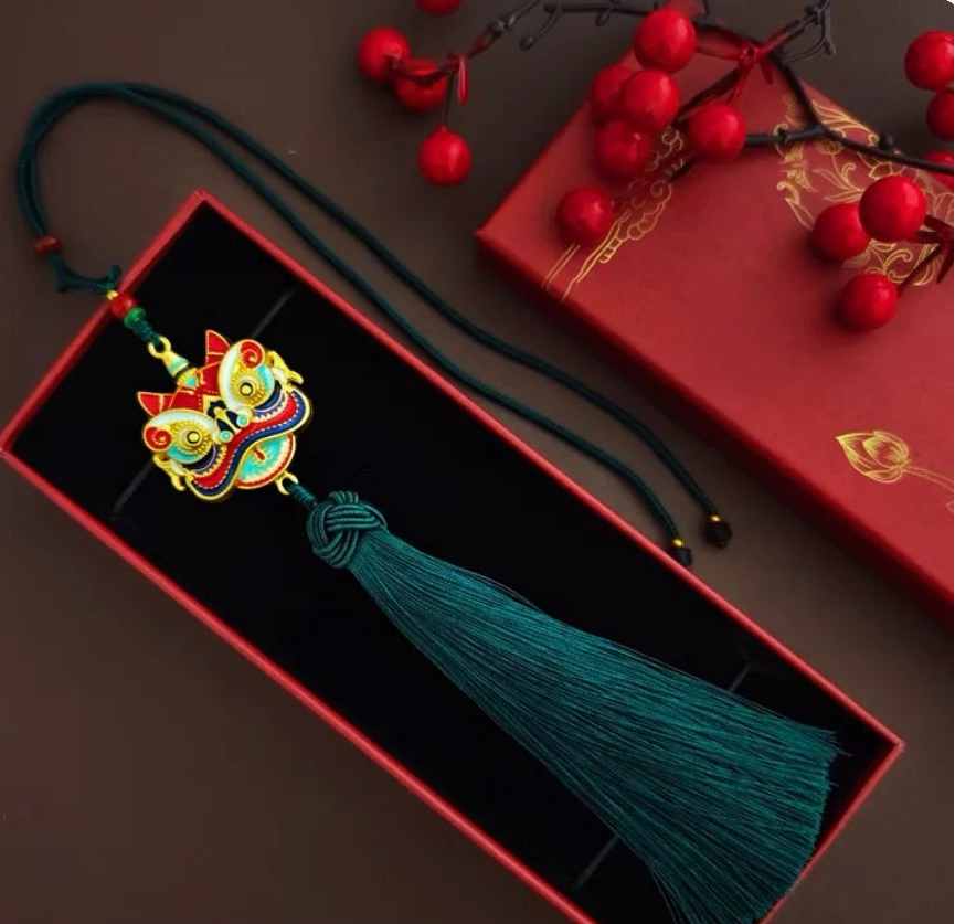 Coffret de pendentifs inspiré de la danse du lion – style tendance chinoise