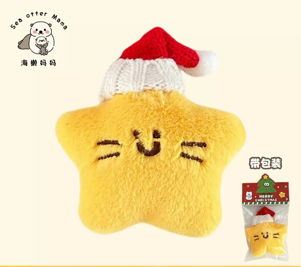 Pendentif porte-clés en peluche – création originale de Noël