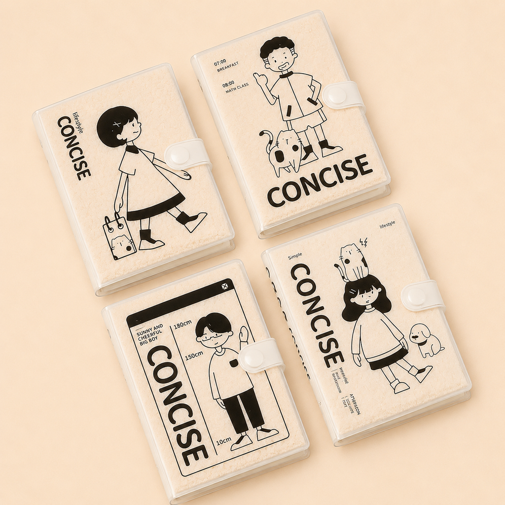 Carnet de poche A7 – couverture souple, style “puff” moelleux et mignon