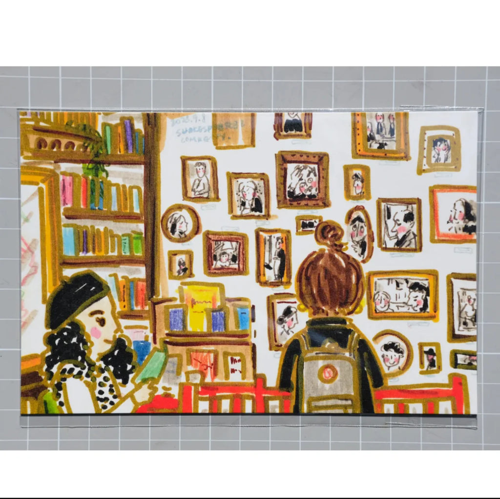 Carte postale illustré par Pi Ge Xu – Série "Musée d’art" (1 pièce)