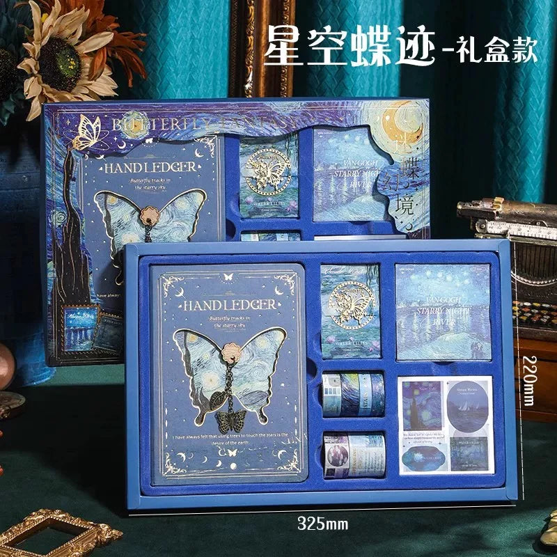 Coffret cadeau de carnets – style peinture à l’huile rétro