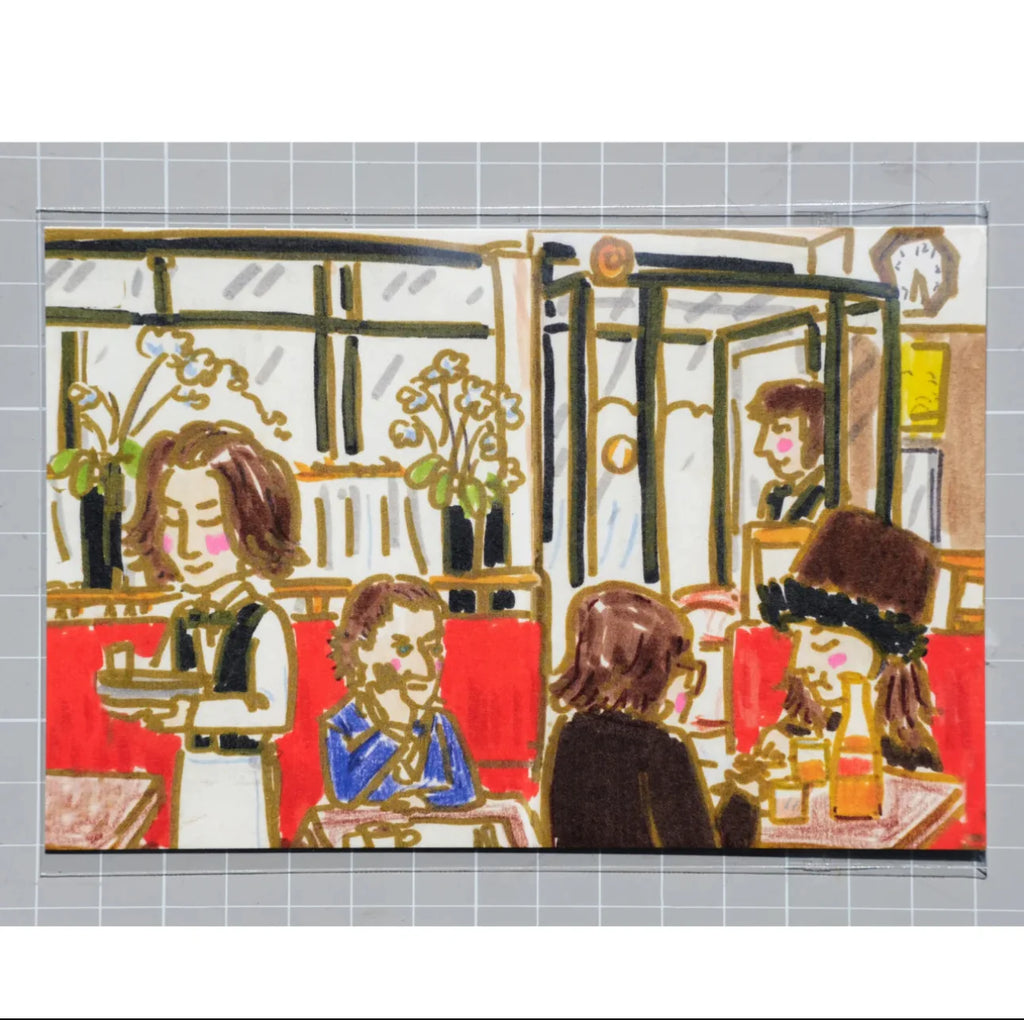 Carte postale illustré par Pi Ge Xu – Série "Musée d’art" (1 pièce)