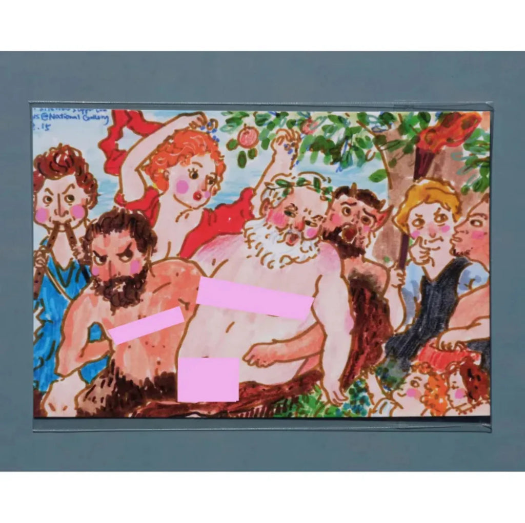 Carte postale illustré par Pi Ge Xu – Série "Musée d’art" (1 pièce)