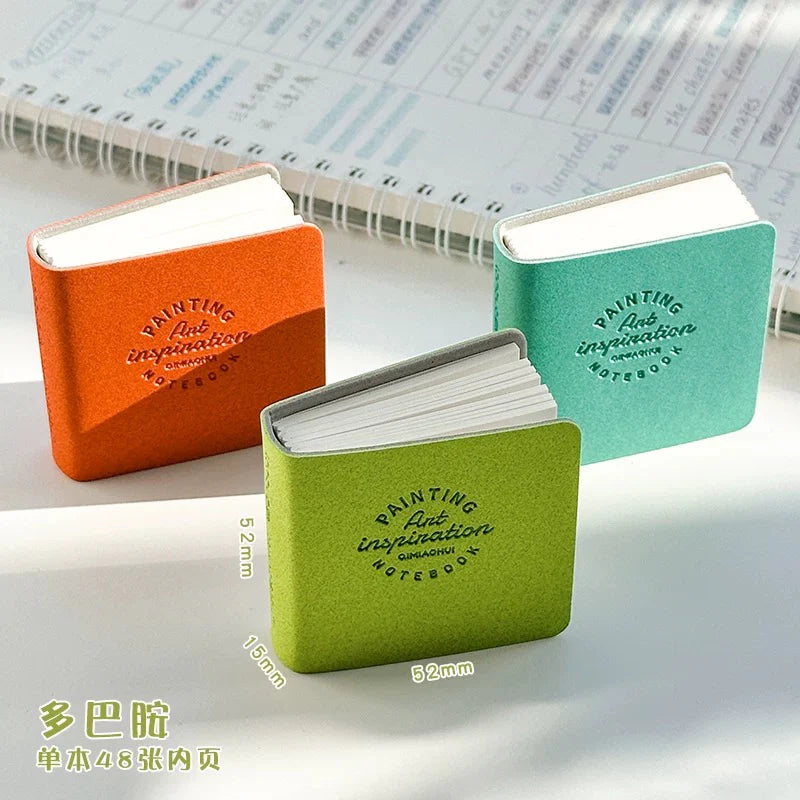 Mini carnet – carnet de dessin de poche mignon, pages blanches