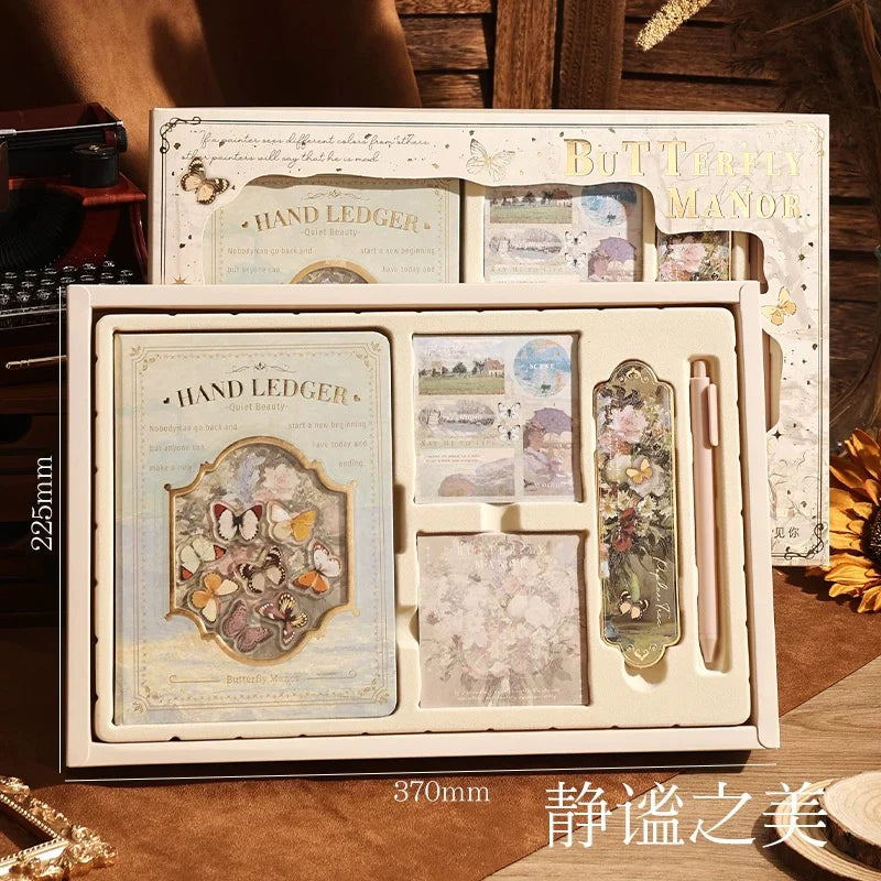 Coffret cadeau de carnets – style peinture à l’huile rétro