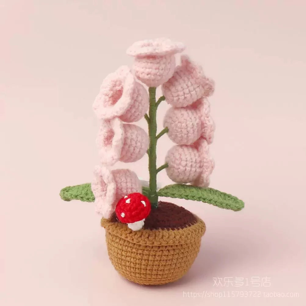 Veilleuse au crochet – muguet en laine