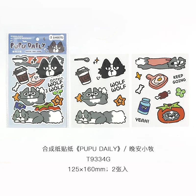 Stickers – Animaux mignons style cartoon