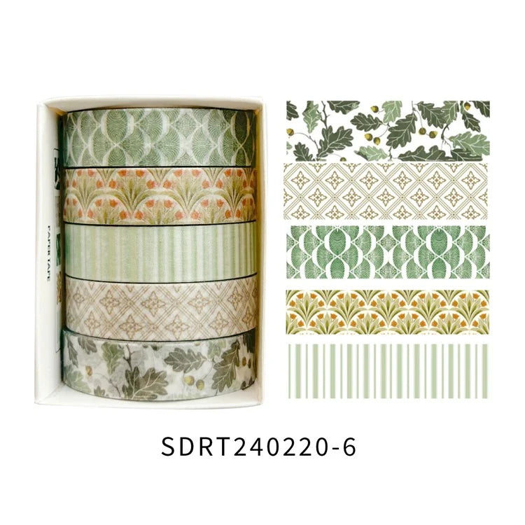 Ruban adhésif en papier (washi tape) – Coffret