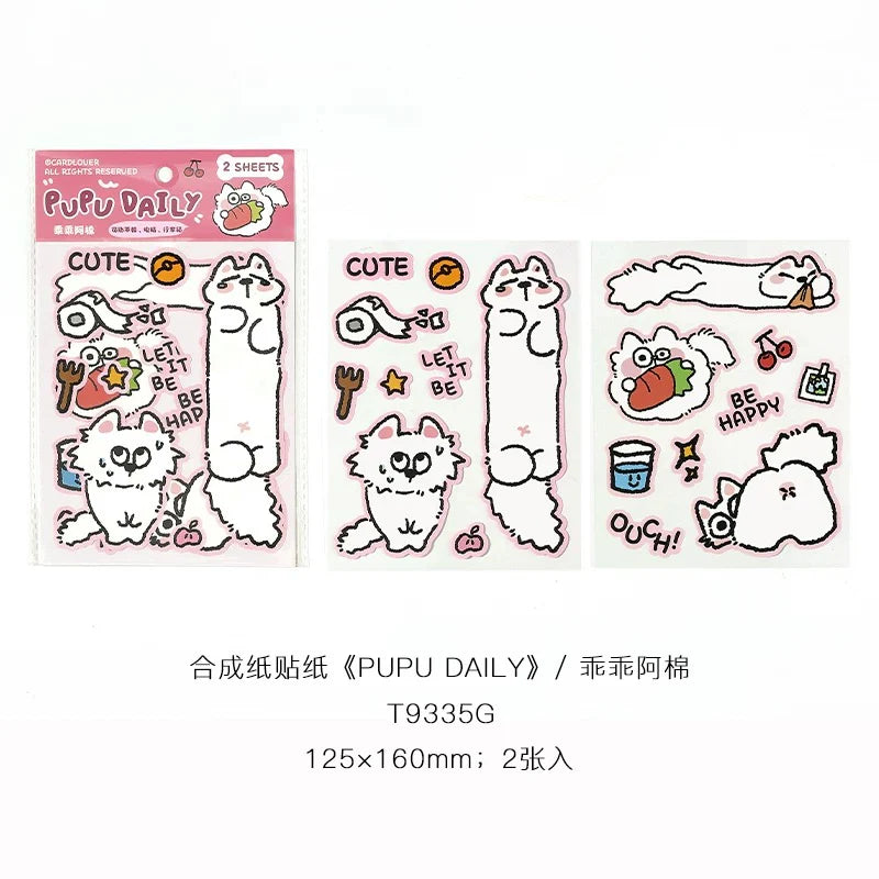 Stickers – Animaux mignons style cartoon
