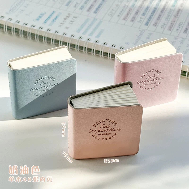 Mini carnet – carnet de dessin de poche mignon, pages blanches
