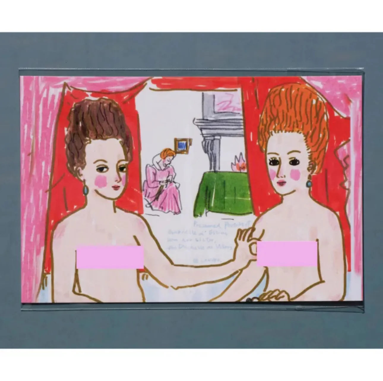 Carte postale illustré par Pi Ge Xu – Série "Musée d’art" (1 pièce)