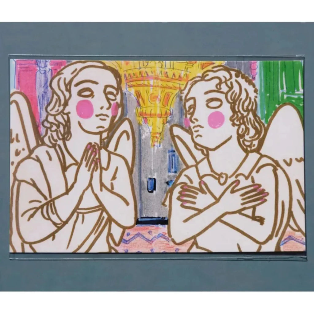 Carte postale illustré par Pi Ge Xu – Série "Musée d’art" (1 pièce)