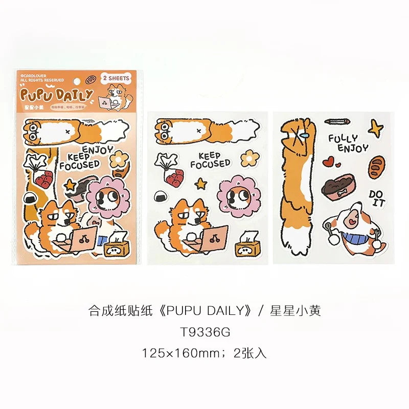 Stickers – Animaux mignons style cartoon