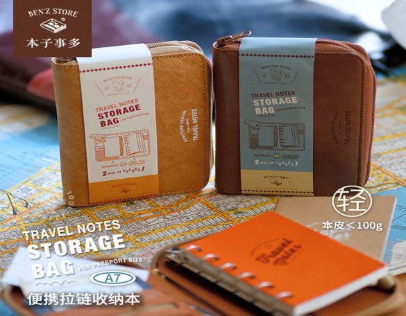 Carnet de poche avec zip – BENSTORE, portable