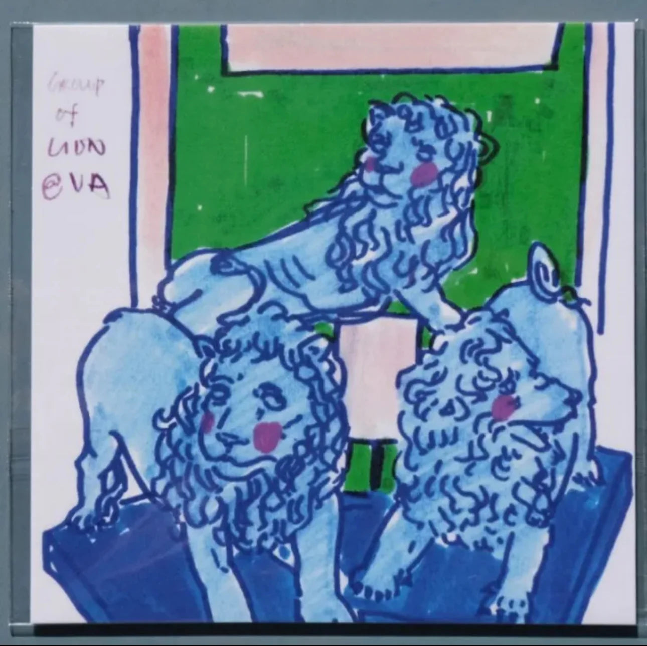 Carte postale illustré par Pi Ge Xu – Série "Musée d’art" (1 pièce)