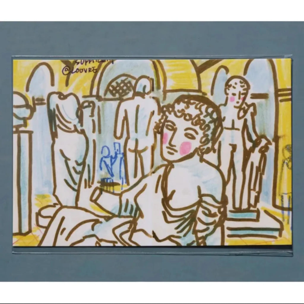 Carte postale illustré par Pi Ge Xu – Série "Musée d’art" (1 pièce)
