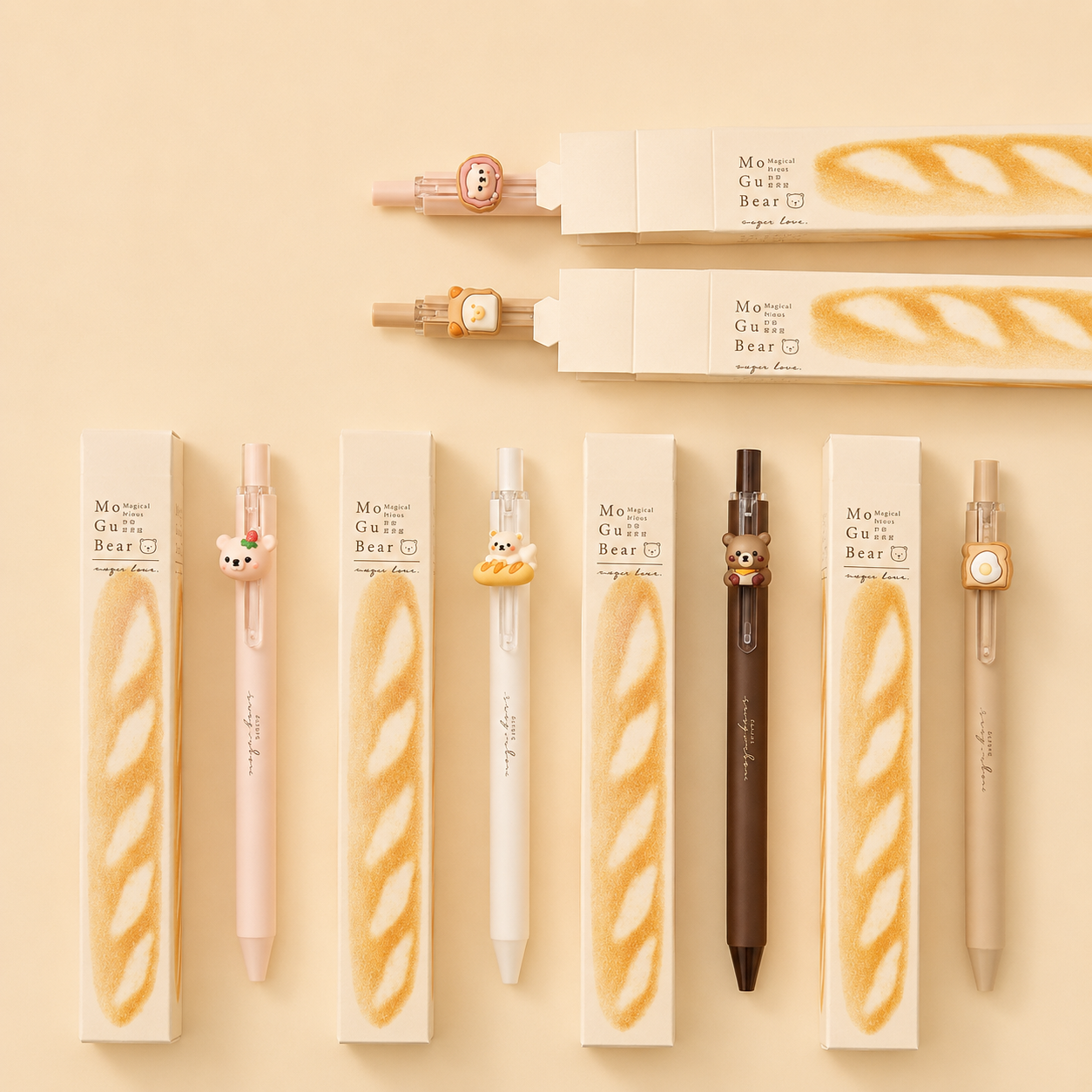 Stylo gel en boîte surprise – Collection Boulangerie