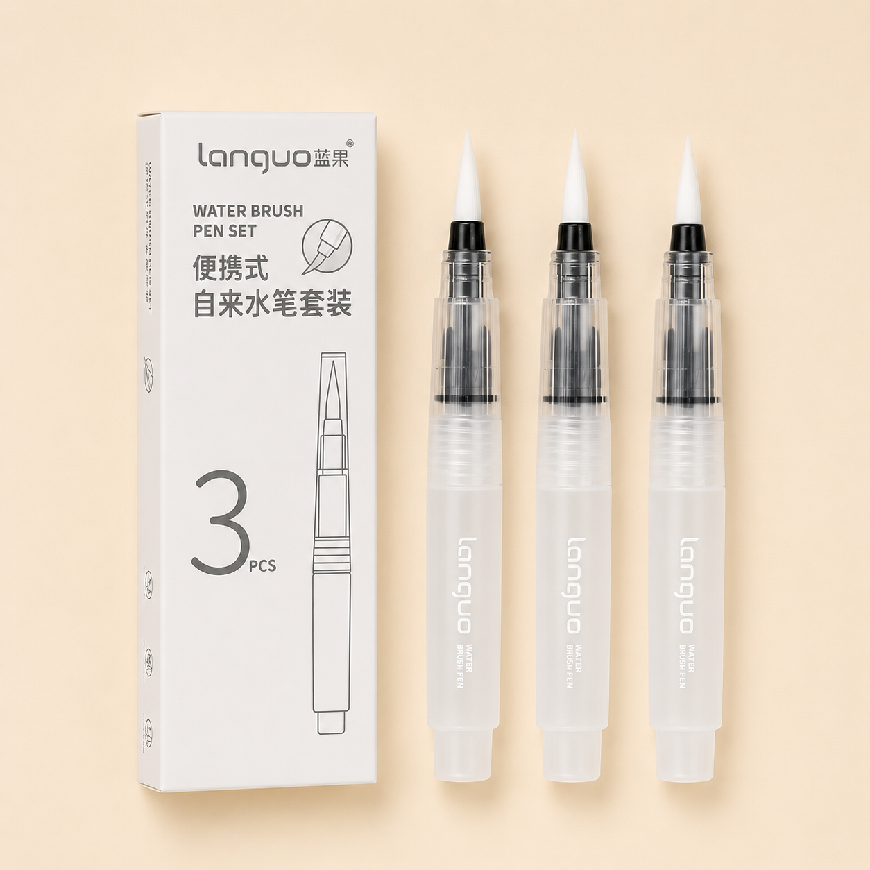 Kit de stylo-plume portable pour aquarelle – Pinceau à eau rechargeable