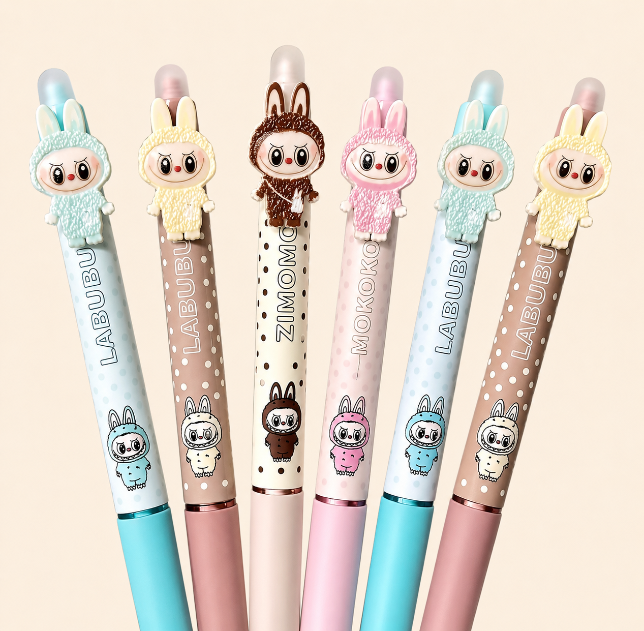 Stylo effaçable à clic Labubu – 0,5 mm