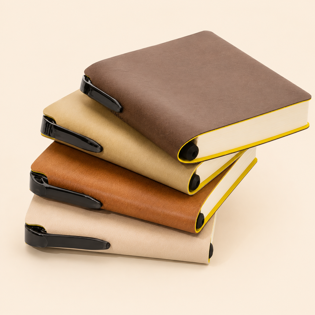 Carnet de poche Ourson pâtissier – Pages vierges avec porte-stylo