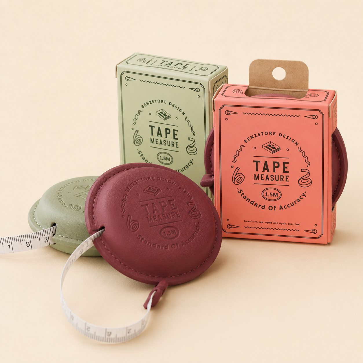 Mètre ruban rond rétractable 1,5 m - BENSTORE