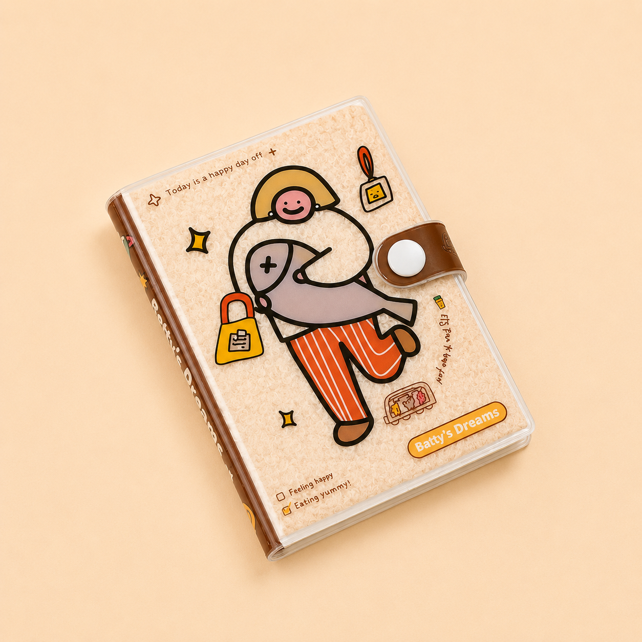 Carnet de poche A7 – “La fête de Bedi”, style puff
