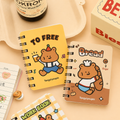 Carnet à spirale A7 – petit ours cartoon