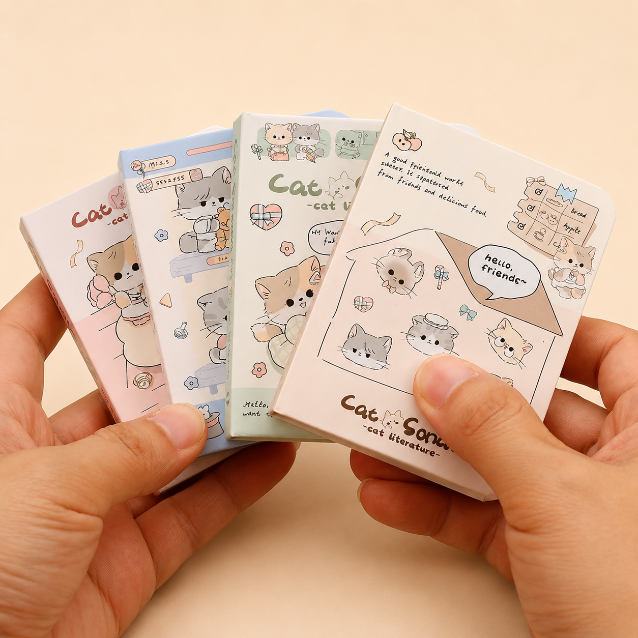 Carnet de poche A7 – “Sonate des chats”