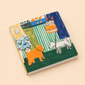 Carnet de peinture aquarelle par SUN YiMeng × MAP × Square Studio, rencontre des petits chiens, format carré