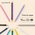 【Stylo】Stylo gel rétractable MARK'STYLE Time for Paper – Corps hexagonal en bois, pointe 0,5 mm