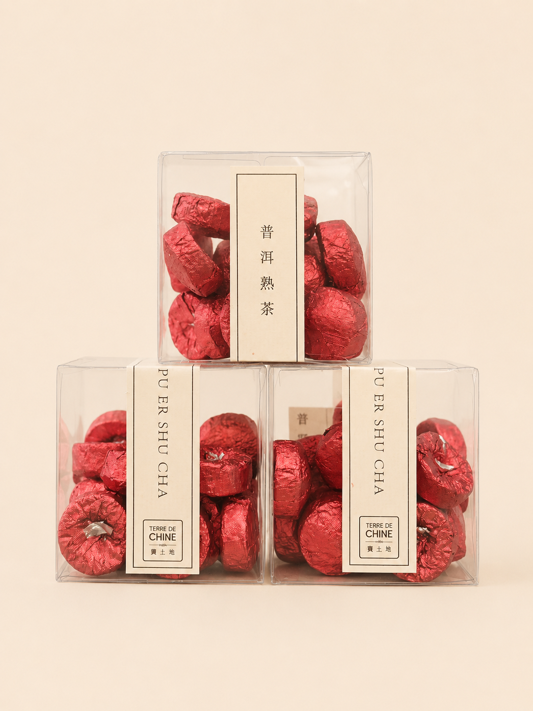 Thé chinois TERRE DE CHINE – Mini tuo cha (Pu’er mûr), boîte 100 g