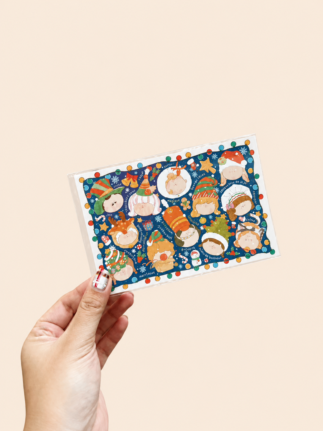Carte postale par Belle Artwork - Journal des gourmandises françaises (1 pièce)