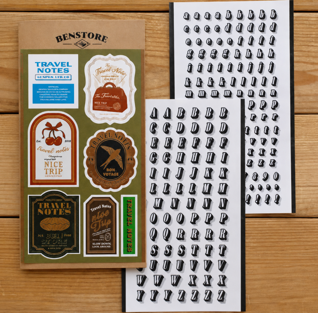Lot de stickers par BENSTORE - rétro à thème limité, dorure à chaud