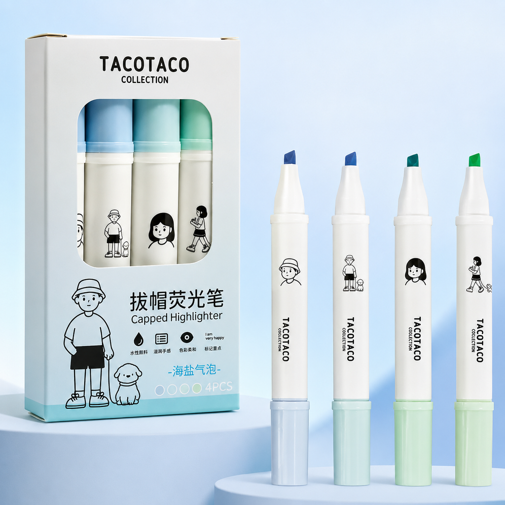 Lot de 4 surligneurs – TacoTaco