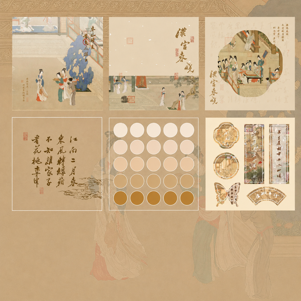Post-it – Style calligraphie et peinture chinoises