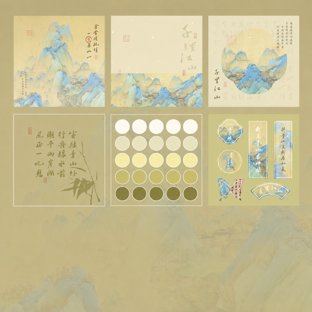 Post-it – Style calligraphie et peinture chinoises