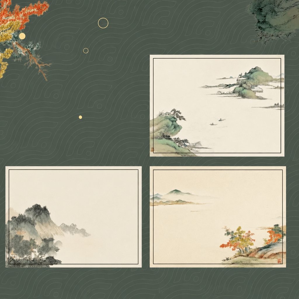 Post-it – Style calligraphie et peinture chinoises