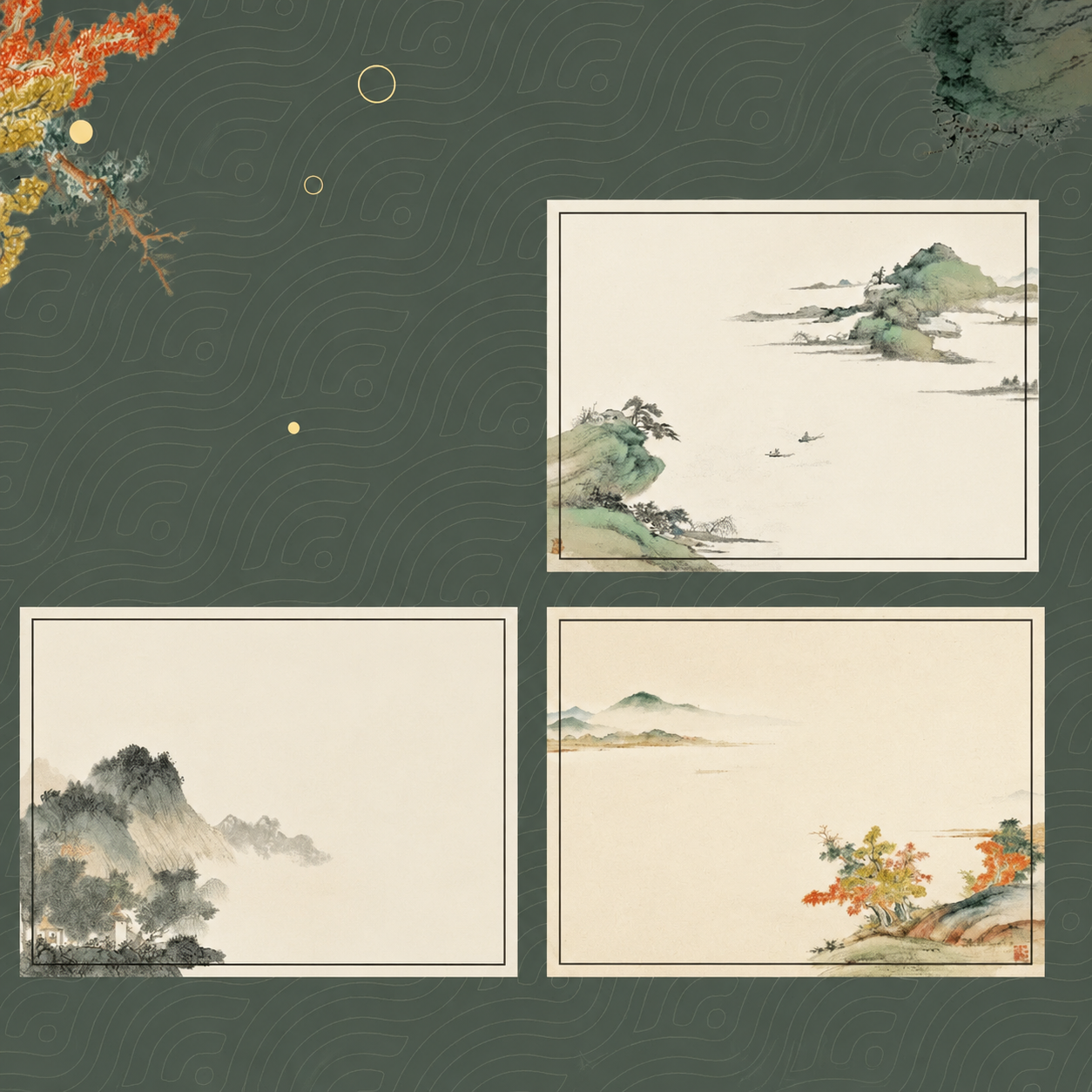 Post-it – Style calligraphie et peinture chinoises