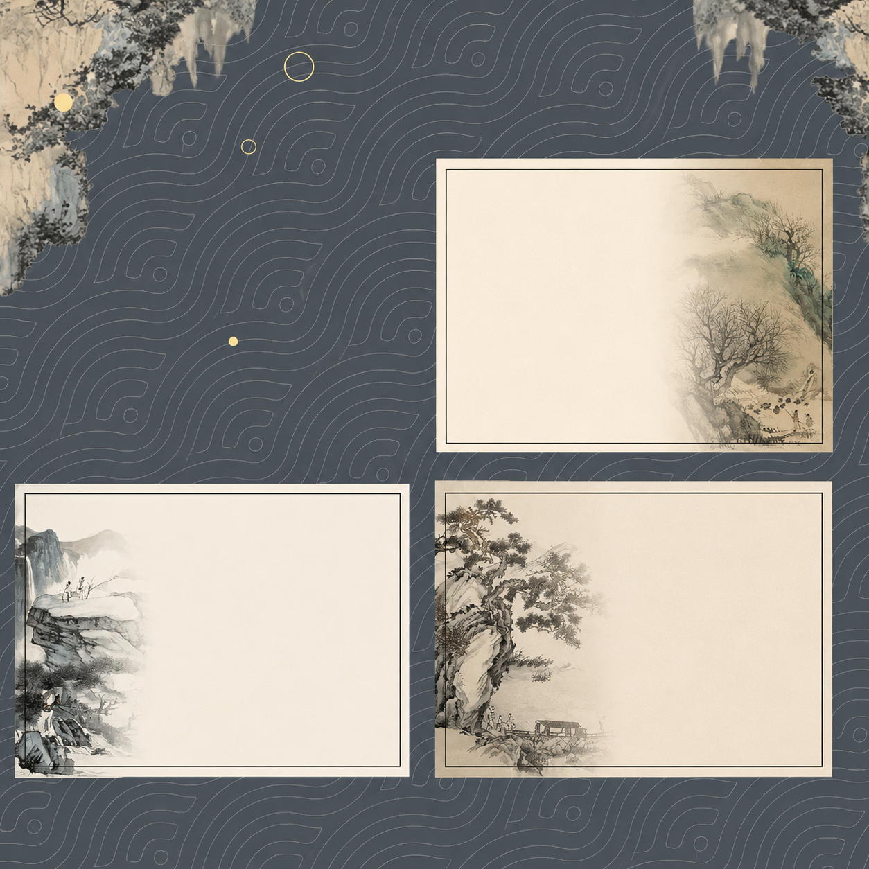 Post-it – Style calligraphie et peinture chinoises