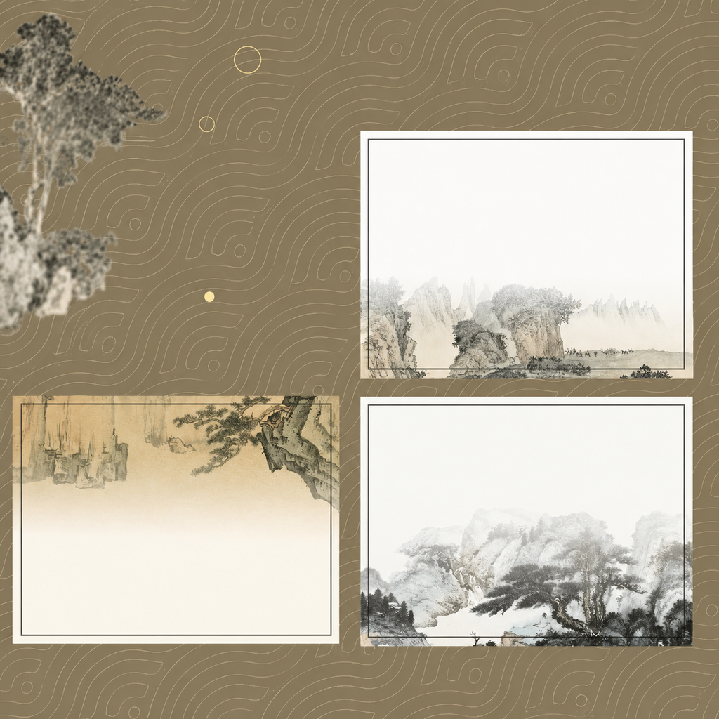 Post-it – Style calligraphie et peinture chinoises