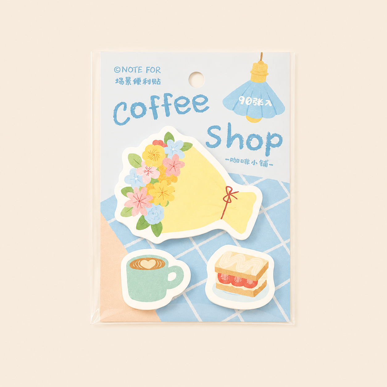 Post-it – Collection “petits bonheurs”, dessins cartoon mignons, 3 modèles