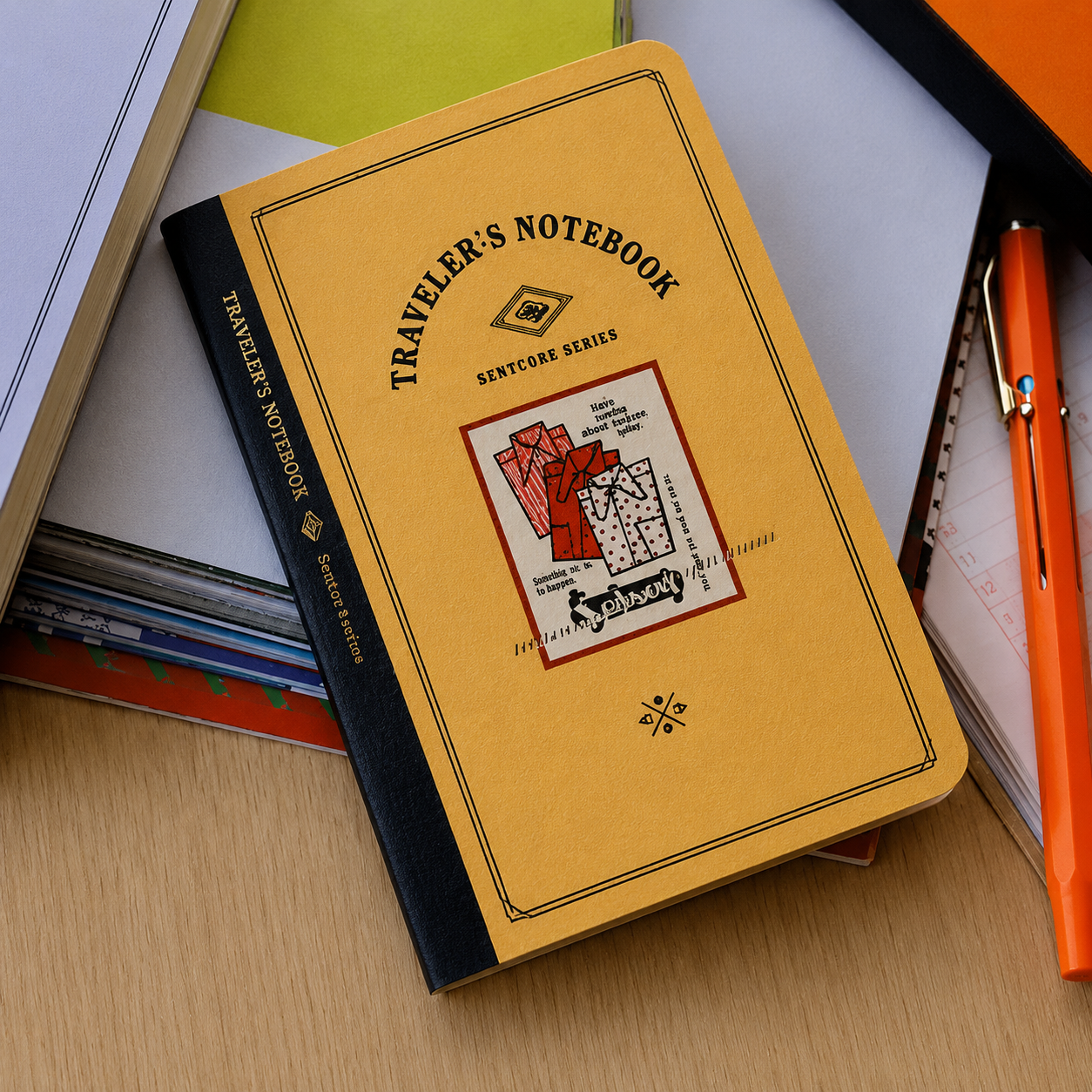 Recharges pour Traveler’s Notebook (TN) – BENSTORE, couverture huilée rétro imprimée