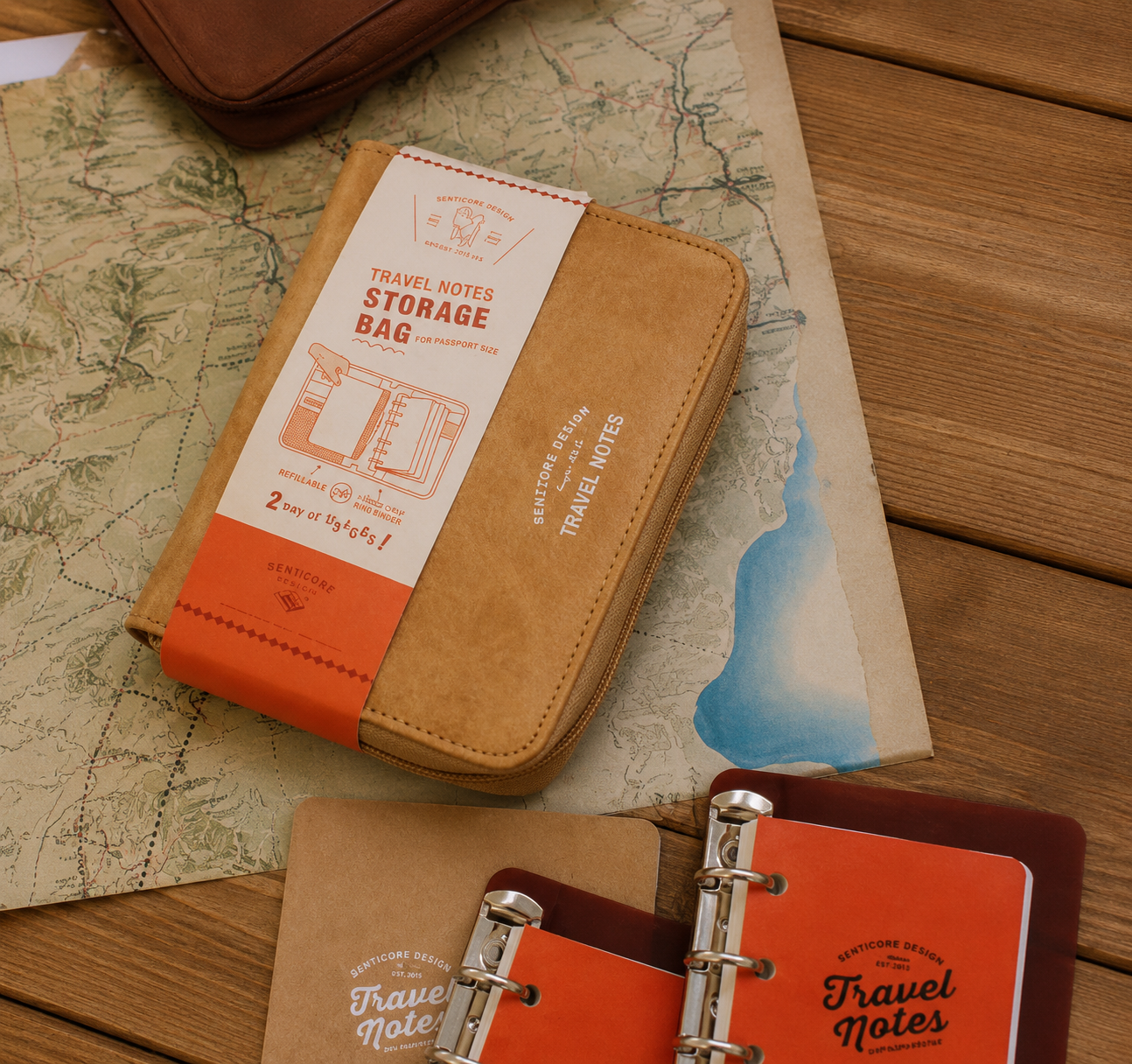 Carnet de poche avec zip – BENSTORE, portable