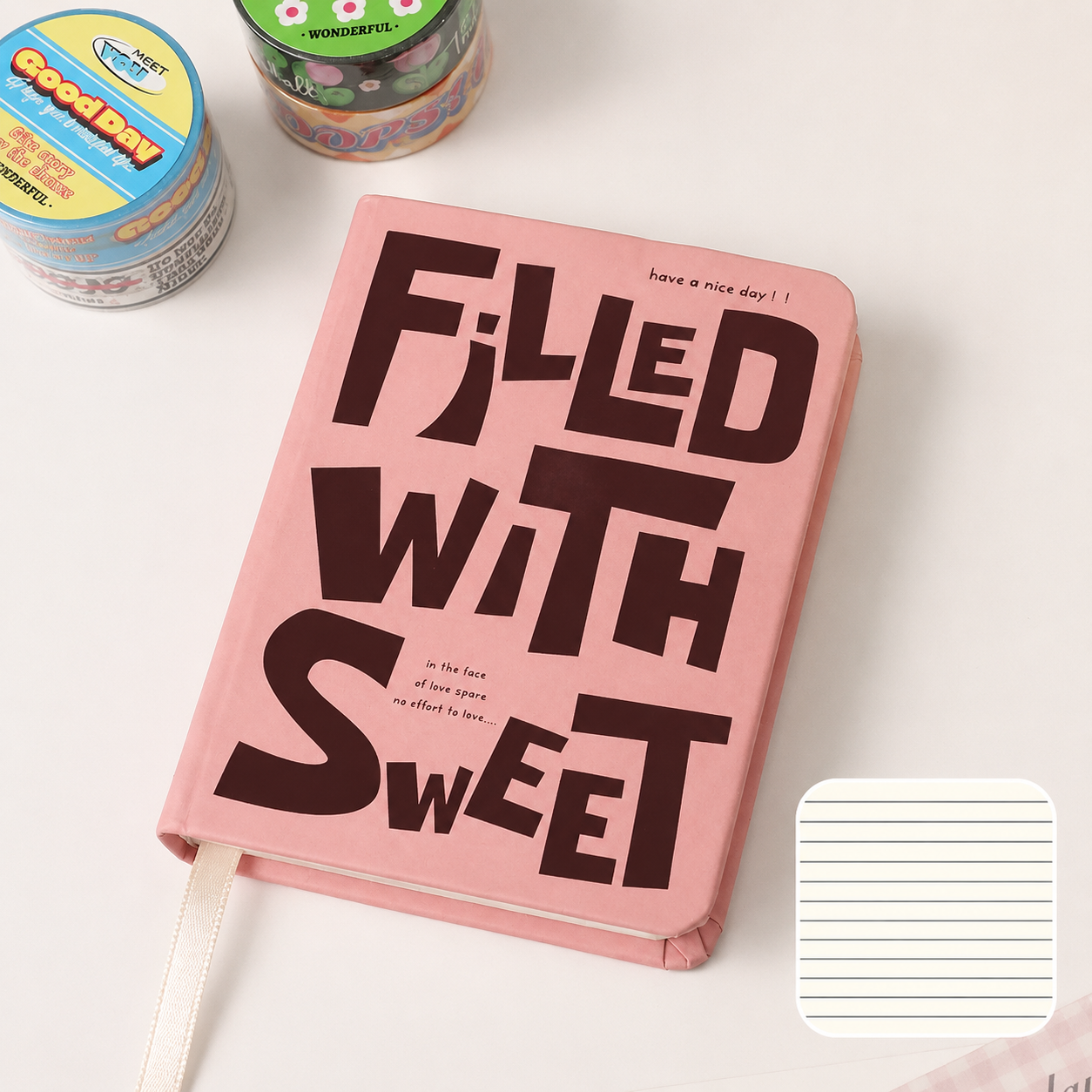 Carnet de poche A7 – style rétro américain
