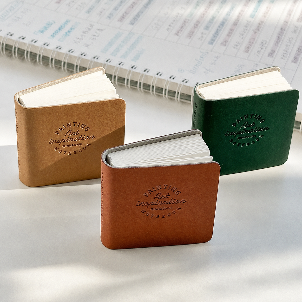 Mini carnet – carnet de dessin de poche mignon, pages blanches