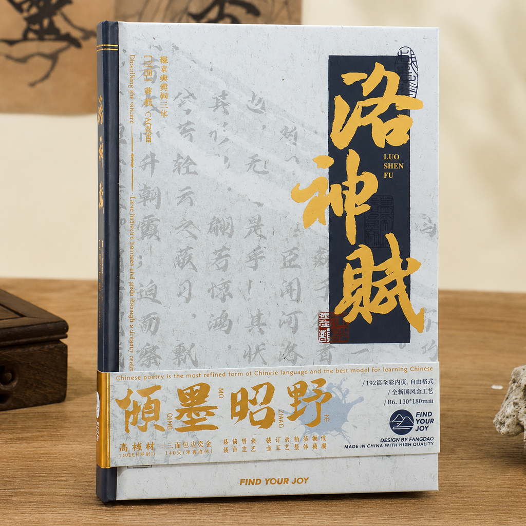 Carnet style chinois rétro – couverture rigide, 130 × 180 mm