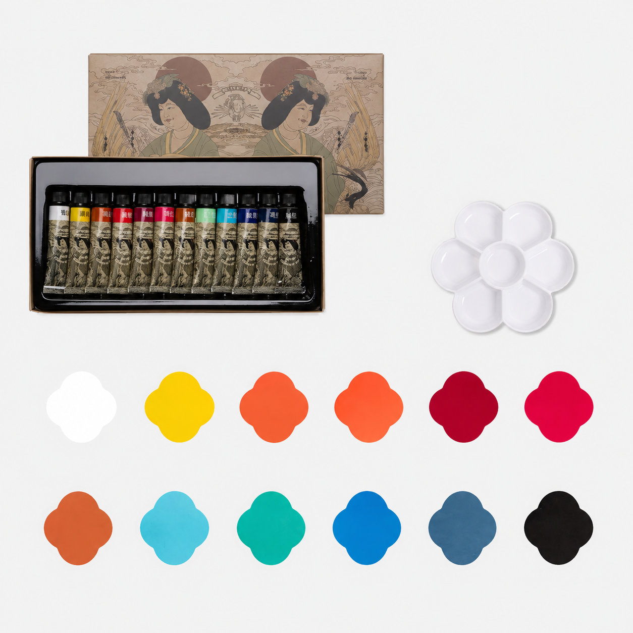 Pigments solides – peinture chinoise