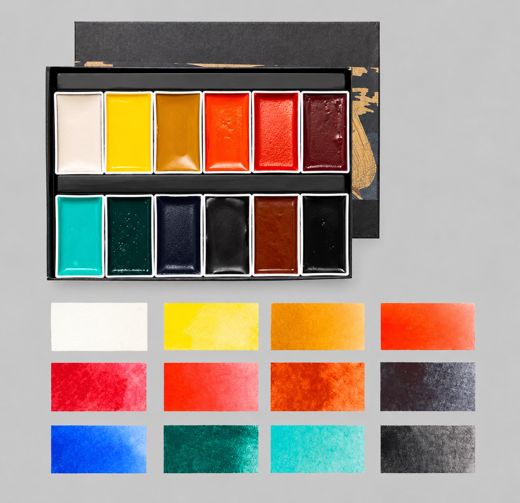 Pigments solides – peinture chinoise