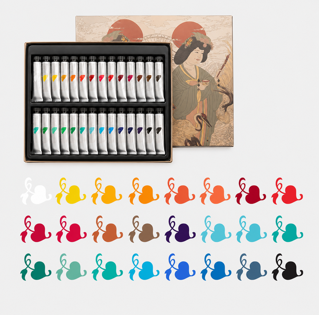 Pigments solides – peinture chinoise