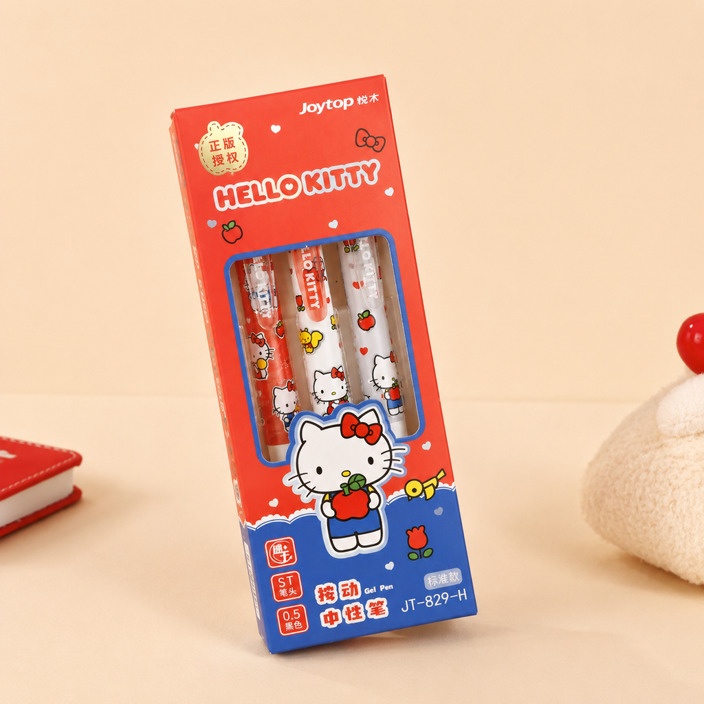 Set de stylos gel à clic Hello Kitty